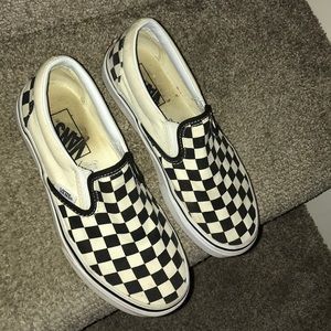 Checkerboard Slip-on Vans